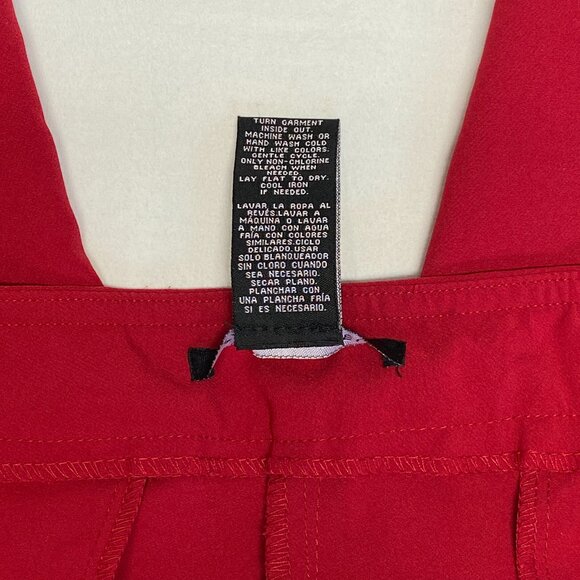 Zac & Rachel Pullon Faux Fly Slim Straight Ankle Dress Pants Trousers Rose 12 - Picture 11 of 11